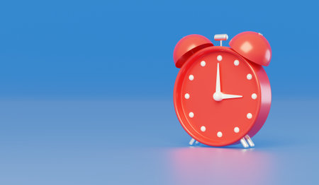 Alarm clock clock hours minutes seconds alarm reminder clock 3Dの写真素材