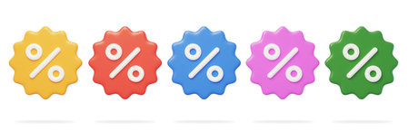 Coupon Discount Full Discount Coupon Modeling Label Listing 3Dの写真素材