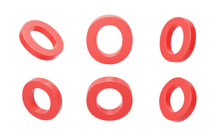 English Letter O  3Dの写真素材