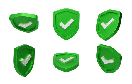 Security Assurance Protection Stand Against Risk Shieldの写真素材