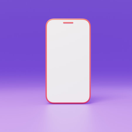 Internet mobile phone social device model 3Dの写真素材