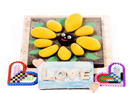 Valentine composiotionの写真素材