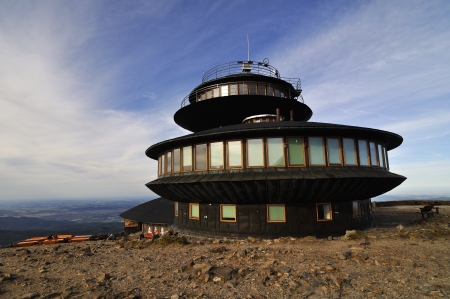 Hill Snezka in the national park Krkonoseのeditorial素材