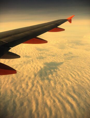 Flying over Europeの写真素材