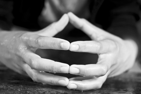 Human hands.の写真素材