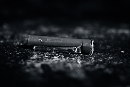 Pen cape on the rough surface.の写真素材