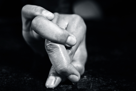 Human hands in various gesture.の写真素材
