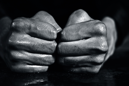 Human hands in various gesture.の写真素材