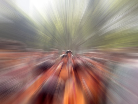 group of students. shot with motion blur effect.の写真素材