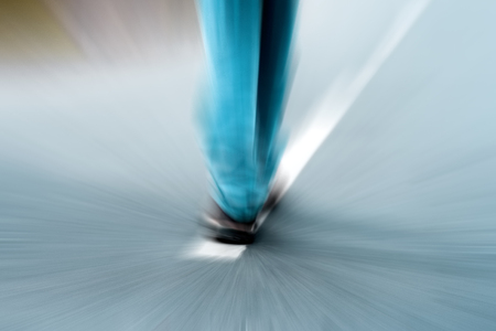 The road less travel. Motion blur effect.の写真素材