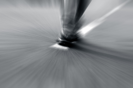 The road less travel. Motion blur effect.の写真素材