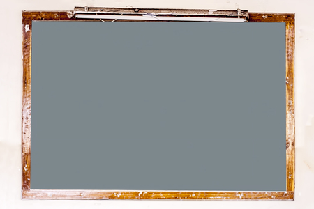 Close up of plain empty school black board or white board.の写真素材