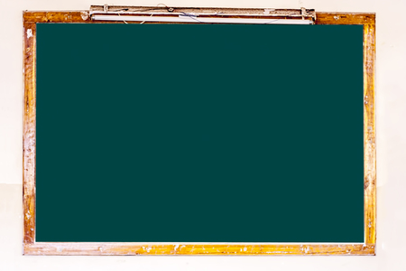 Close up of plain empty school black board or white board.の写真素材