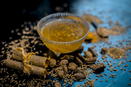 Ayurvedic home remedy for Stuffy Nose : Cardamom,cinnamon,cumin and black pepper with salt with warm...