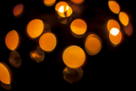 Colorful bokeh of Christmas lights. Pre-plan of Christmas.の写真素材