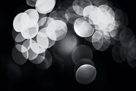 Bokeh background of colorful Christmas lights.の写真素材