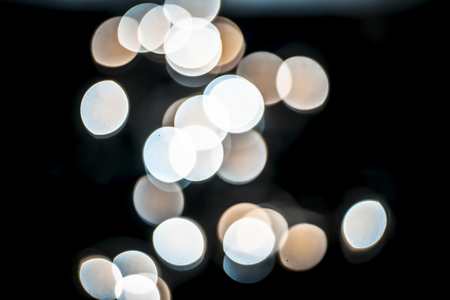 Colorful Christmas lights and blurred background or bookeh of them.の写真素材