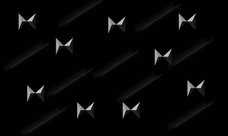 Minimal black design on black background. Trendy.