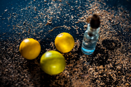 Non-toxic glycerine moisturizer consisting of some glycerine well mixed with lemon juice,の写真素材