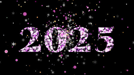 New Year Countdown 2025 in stunning 4K with sparkling golden particles. Watch the countdown from 10 to 9, featuring a dazzling display of light and shimmer, perfect for celebrating the new year.の写真素材