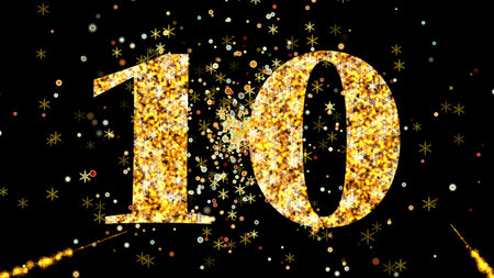 New Year Countdown 2025 in stunning 4K with sparkling golden particles. Watch the countdown from 10...
