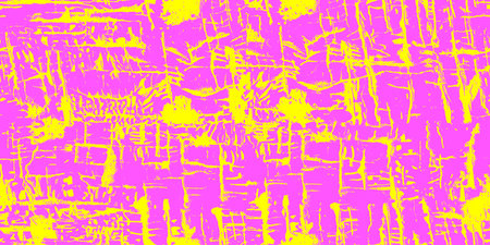 Pink and yellow tileable abstract design texture overlay for creative backgrounds with vibrant color splashes, artistic strokes, modern art feel, and colorful noise effect for digital and print projectsの写真素材