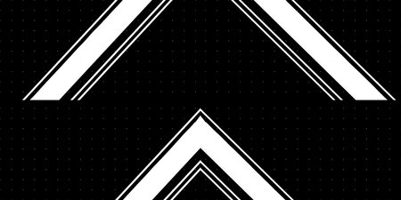 Geometric pattern with triangles and squares. Black and white background. Tileable image.の写真素材