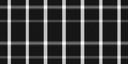 Seamless black and white plaid pattern. Tileable image.の写真素材