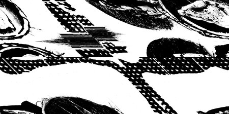 Abstract background. Monochrome texture. Image includes a effect the black and white tones. Tileable image.の写真素材