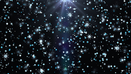 Multicolor Shining Particles. Glitter Effect with Vibrant and Glowing Sparklesの写真素材