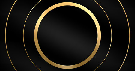 Luxury Background with Gold Geometrical Shapes in for Elegant and Stylish Visuals Perfect for Branding, Presentations, Events, Wedding Invitations, Corporate Videos, and Premium Graphic Designの写真素材