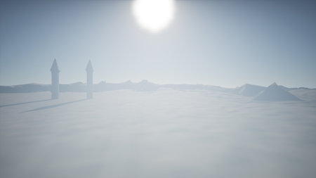 Pack of Volumetric Light Beams Streaming Through Windows in Cinematic Atmospheric Glow for Stunning Visual Effects and Modern Video Projectsの写真素材