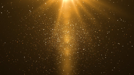 Multicolor Shining Particles. Glitter Effect with Vibrant and Glowing Sparklesの写真素材