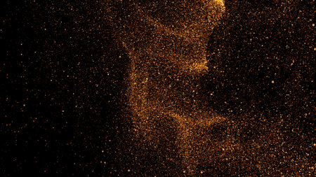 Multicolor Shining Particles. Glitter Effect with Vibrant and Glowing Sparklesの写真素材