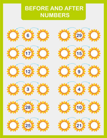 Counting Game for Preschool Children. An educational math gameのイラスト素材