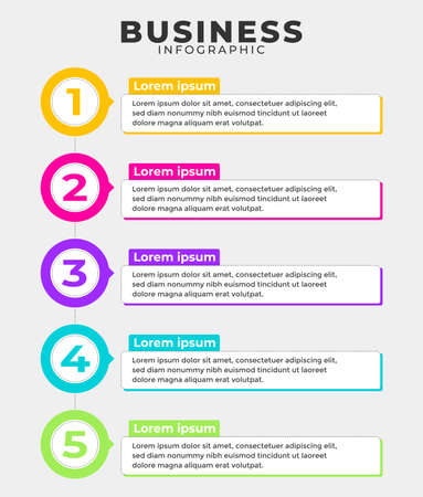 business infographicのイラスト素材