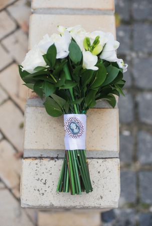 Beautiful elegant wedding bouquetの写真素材