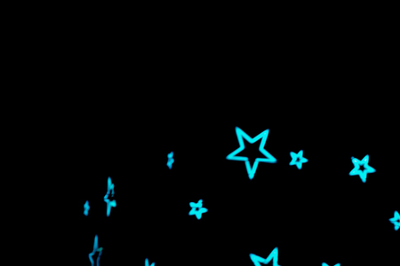 Detail of shining motion blurred stars.の写真素材