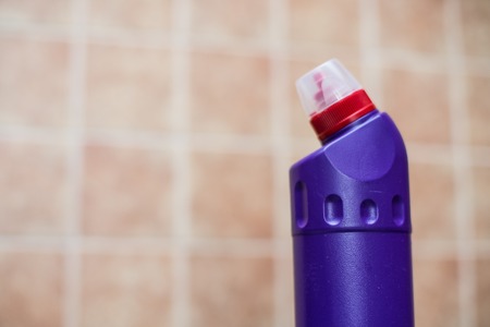 close hygienic cleaners for household chores. Toilet cleanersの写真素材
