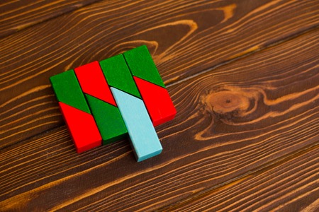 Colored wooden sticks, designerの写真素材
