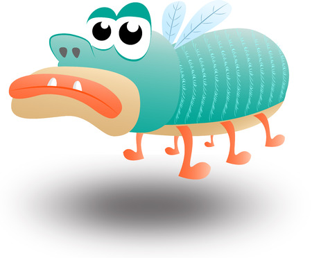 Big ugly fly suffering from boredomのイラスト素材