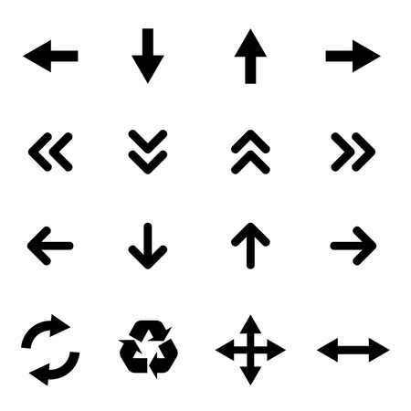 Set of flat icons - arrowsのイラスト素材