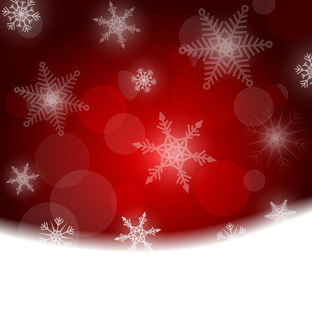 Christmas background - red with white snowflakesのイラスト素材