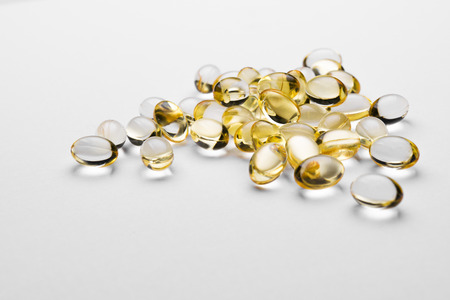 Omega 3 pills  isolatedの写真素材