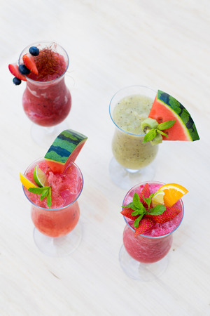 Fresh summer smoothie drinksの写真素材