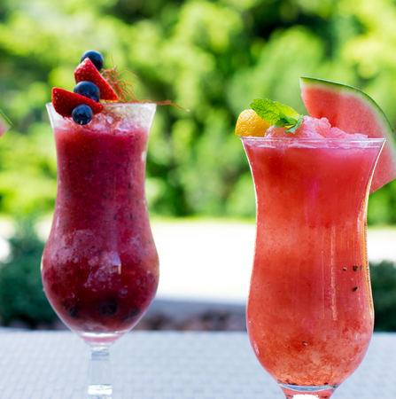 Fresh summer smoothie drinksの写真素材