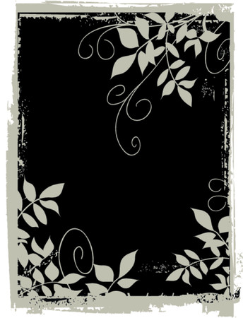 Floral grunge backgroundのイラスト素材