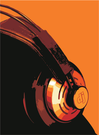 Headphonesのイラスト素材
