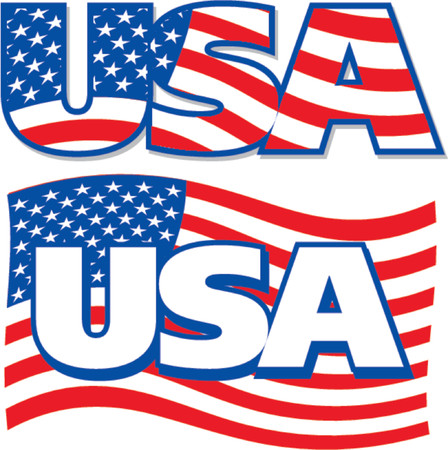 USA Logoのイラスト素材
