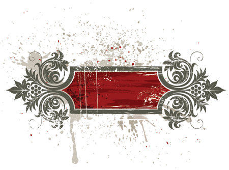 Vector grunge decorative bannerのイラスト素材